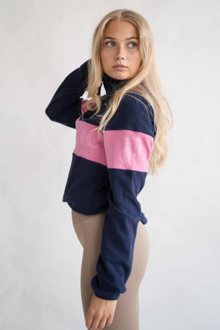 Pomme Alix Fleece, Navy/Pink