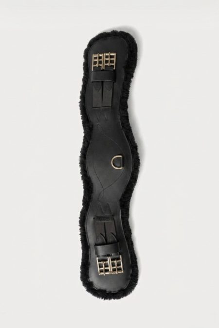 Amiko Dressage Girth with Fur, Black