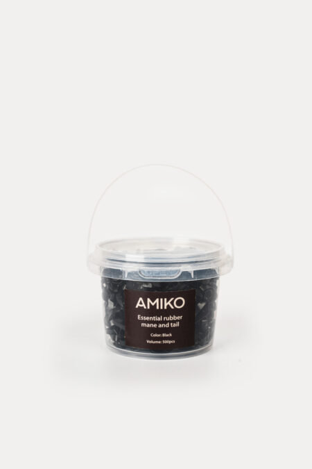 Amiko Mane & Tail Rubber Bands, Black