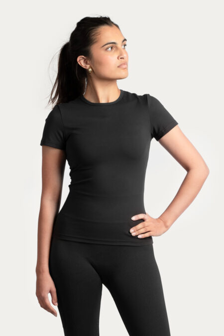 Amiko Women's Super Soft Tee, Black