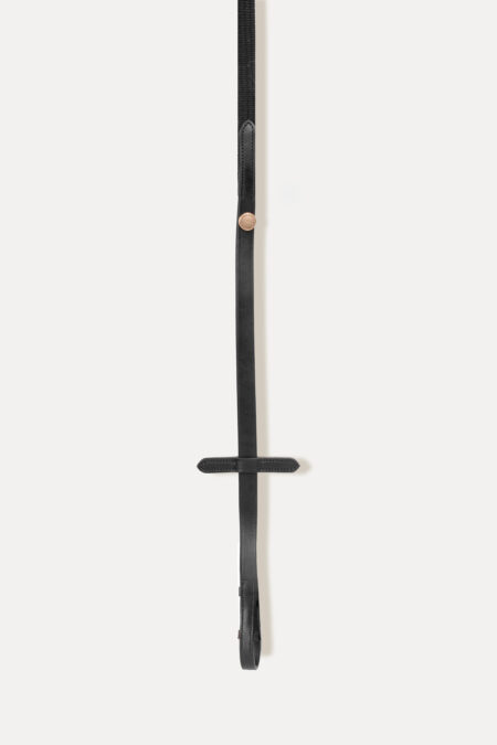Amiko Woven Reins W Stoppers, Black