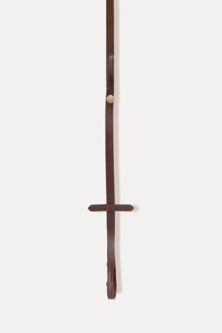 Amiko Woven Reins W Stoppers, Havana Brown