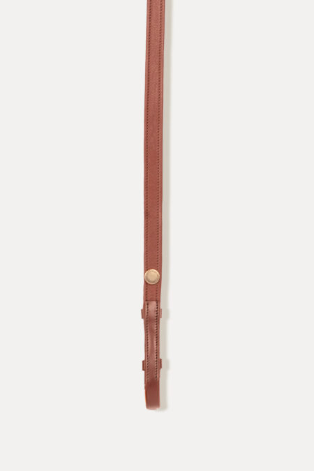 Amiko Leather Reins W Stoppers, Cognac