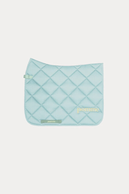 Pomme Saddle Pad Dressage, Light Green/Cornhusk