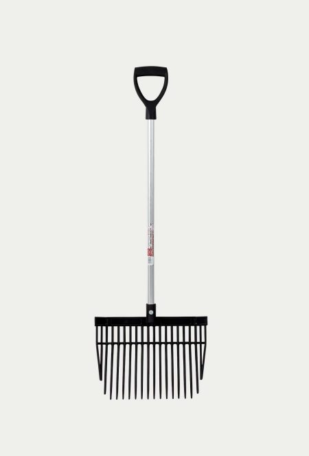 Red Gorilla, PC Bedding Fork with Short D Handle, Black